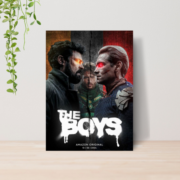 Quadro Decorativo The Boys Serie Amazon A4 MDF 16