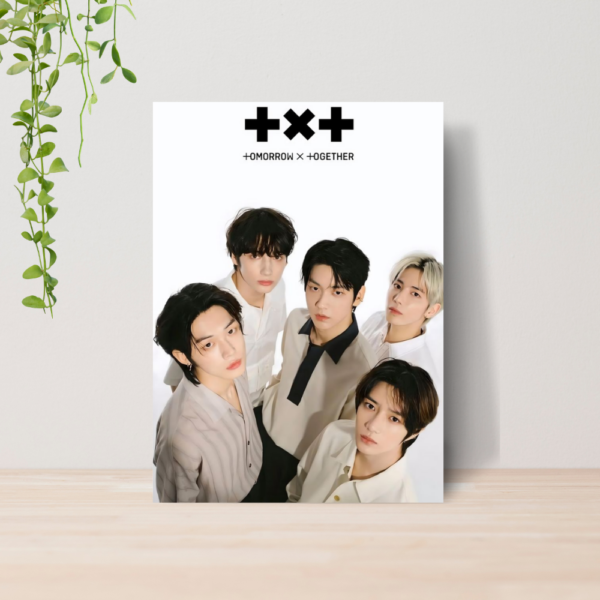 Quadro TXT Tomorrow X Together Kpop A4 | Placa MDF 10