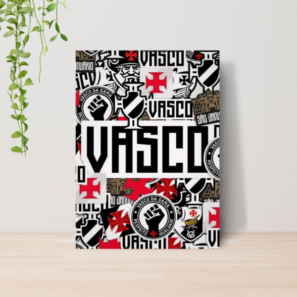 Quadro Decorativo Vasco Da Gama Time Futebol A4 MDF 01