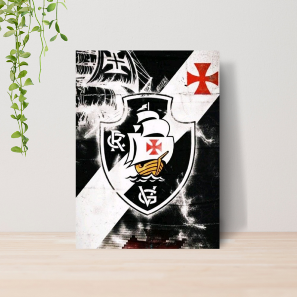Quadro Decorativo Vasco Da Gama Time Futebol A4 MDF 06