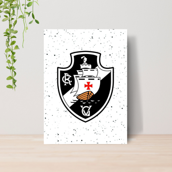 Quadro Decorativo Vasco Da Gama Time Futebol A4 MDF 07