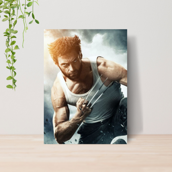 Quadro Wolverine X-Men Marvel Logan A4 | Placa MDF 02