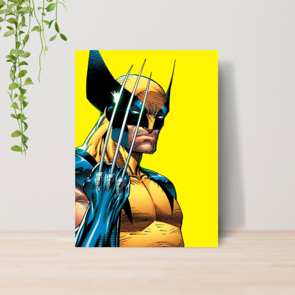Quadro Wolverine X-Men Marvel Logan A4 | Placa MDF 04