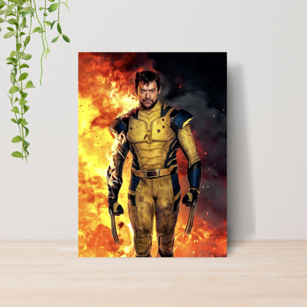 Quadro Wolverine X-Men Marvel Logan A4 | Placa MDF 07