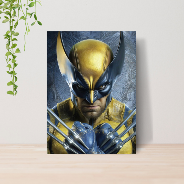 Quadro Wolverine X-Men Marvel Logan A4 | Placa MDF 08
